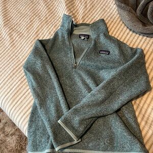 Patagonia Gray Zip Up Fleece Sweater